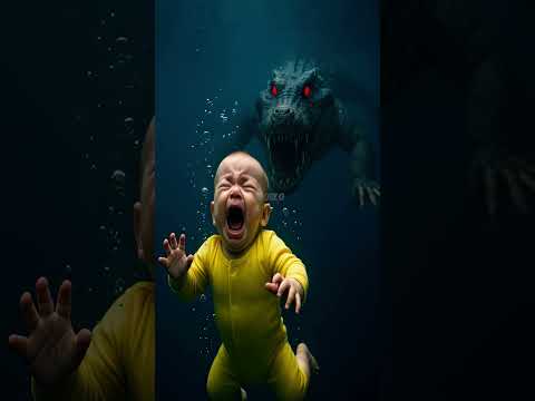 Baby Falls from Hot Air Balloon Spiderman Chick vs. Crocodile Rescue! 🦸‍♀️🕷️🐊 #viralvideo