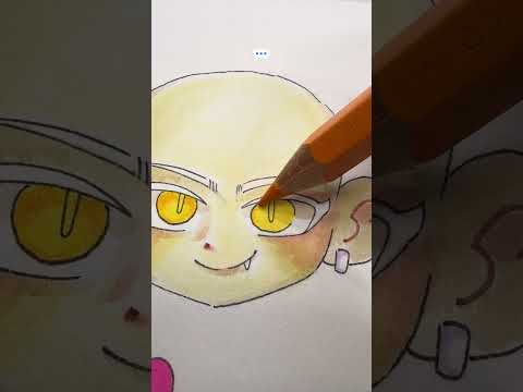 Aku Menggambar 🦇JINU🖤 dari Pemburu Iblis K-Pop 💜 Boneka Bergantung 💕PART 2💕