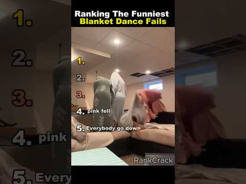 Ranking The Funniest Blanket Dance Fails 🤣💃 #funny
