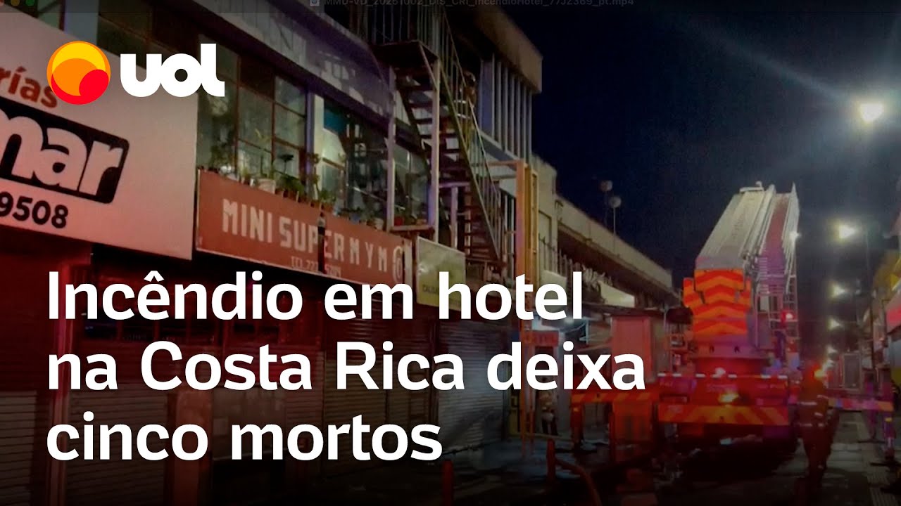 Incêndio em hotel na Costa Rica deixa ao menos cinco mortos saída estava bloqueada dizem bombeiros
