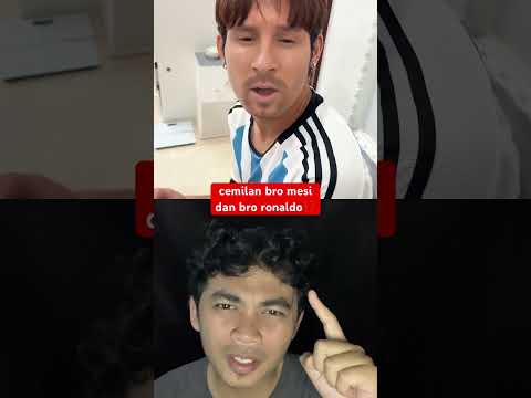 cemilan bro mesi dan bro ronaldo⁉️ #shorts
