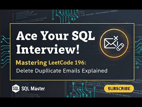 Leetcode # 196 - Delete Duplicate Emails (PostgreSQL)