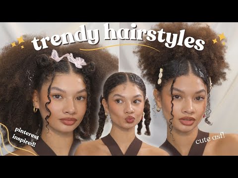 Natural Trendy Hairstyles | Pinterest inspired!