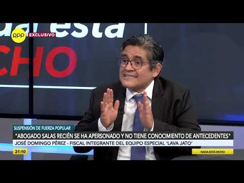 José Domingo Pérez: "Si el fiscal Rafael Vela se va del Equipo Especial, nos vamos todos"