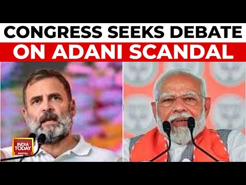 Congress Moves Adjournment Motion Over Adani Bribery Scandal | India Today News