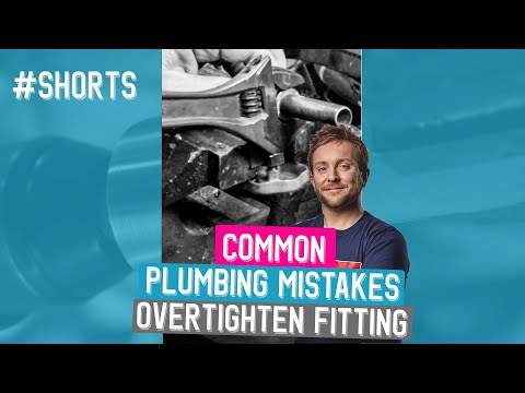 Common plumbing mistake overtightening compression fittings #shorts
