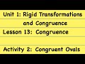 Congruent Ovals and Rectangles