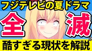 フジテレビの夏ドラマの視聴率が全滅へ、ドラマが酷すぎたのでフジの現状を解説します【ぽいぽい解説】