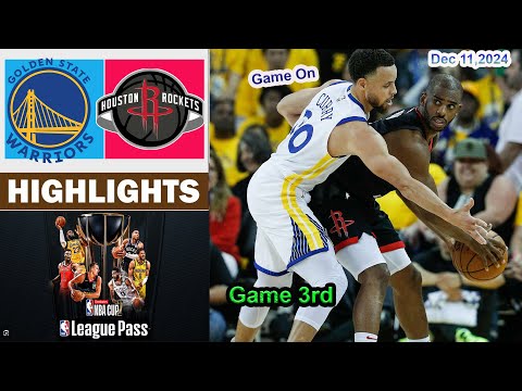 Golden State Warriors vs Houston Rockets 3rd QTR  Game Highlights | NBA Season Dec 11, 2024