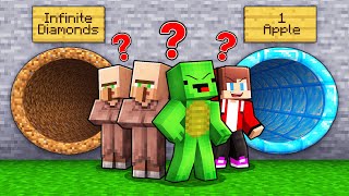 Which SLIDE Will Mikey and JJ vs Villagers Choose in Minecraft? (Maizen)