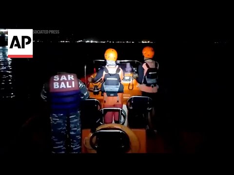 YouTube video thumbnail: Ferry Carrying 65 People Sinks Near Indonesia's Bali, Search Underway