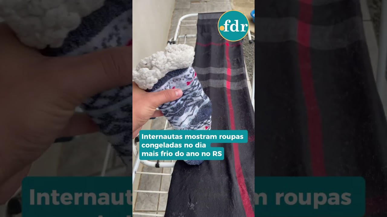 Até a roupa congelou
