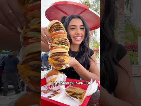 Light Meal @ In-N-Out #food #shorts #eating #burger #innout