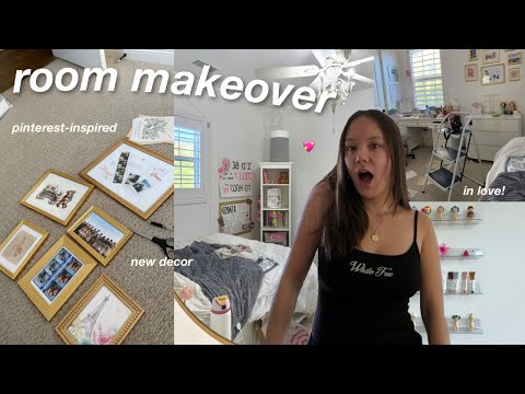 ROOM MAKEOVER: redecorating & organizing!! *pinterest-inspired* 🪩🌷