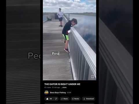 Kid Falls In Florida Lake GONE WRONG🐊💀 #shorts