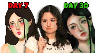 I Drew Portraits for 30 DAYS And It Actually Helped