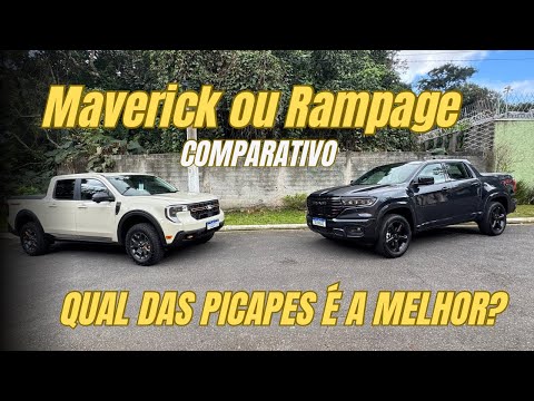 COMPARATIVO RAM RAMPAGE E FORD MAVERICK