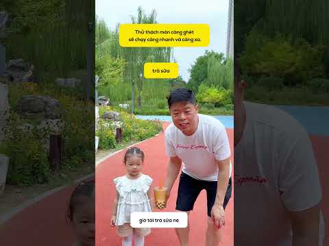 Thử thách gặp món ghét là chạy của ông bô và cô công chúa nhỏ