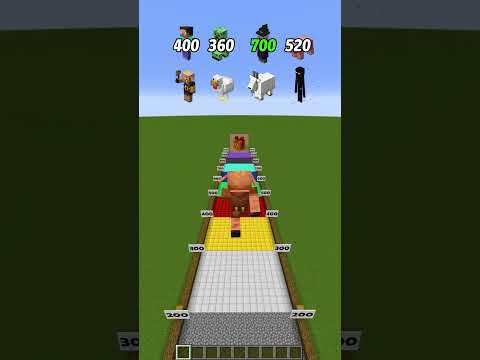 Minecraft 1000m long jump competition !