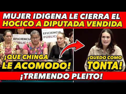 MIRA QUE CH1NGA LE A COMODO, MUJER INDIGENA A DIPUTADA FIFI  Y LE CIERRA EL HOCICO