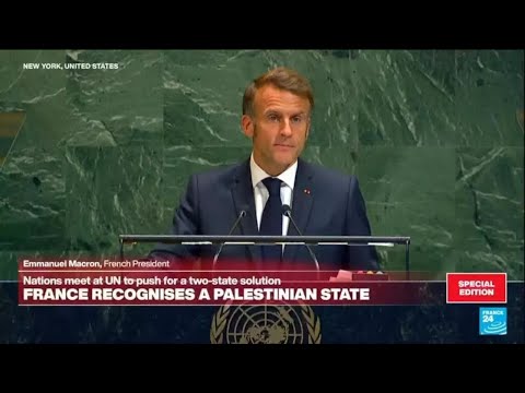 Replay: France's Macron officially recognises state of Palestine at UN summit • FRANCE 24 English
