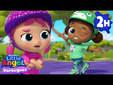 Competição entre amigas 🛼 Little Angel Brasil | Músicas Infantis em Português