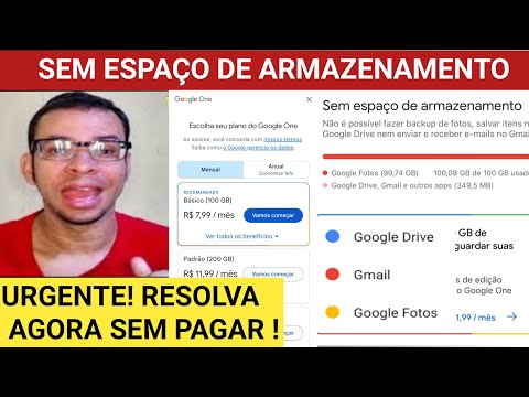 Espaço Insuficiente?  Gmail, Google Drive, Google Fotos, Não Compre Planos Antes de Ver isto!!