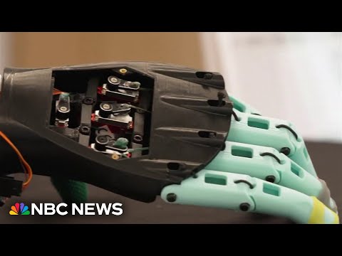 YouTube video thumbnail: Students Develop Robotic Prosthetics Using AI
