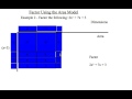 Factoring Trinomials with the Area Model