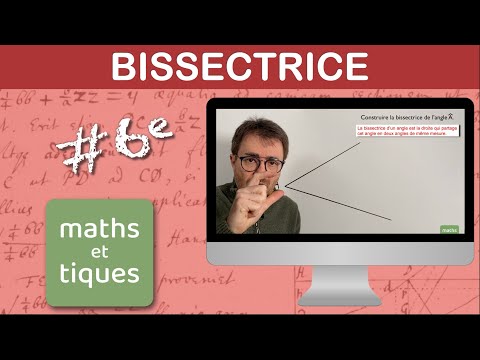 Tracer la bissectrice d'un angle - Sixième