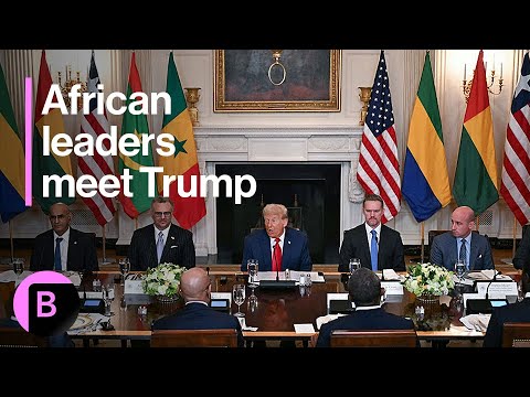 YouTube video thumbnail: Trump Meets African Leaders at the White House