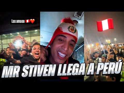 MR STIVEN LLEGA A PERÚ y ASÍ ES RECIBIDO POR SUS FANS 😳🇵🇪