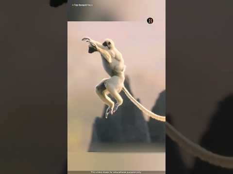 Sifaka Lemur পাহাড় থেকে ঝাঁপ দেয় কেনো? 🦥 #shorts #ytshorts #animals