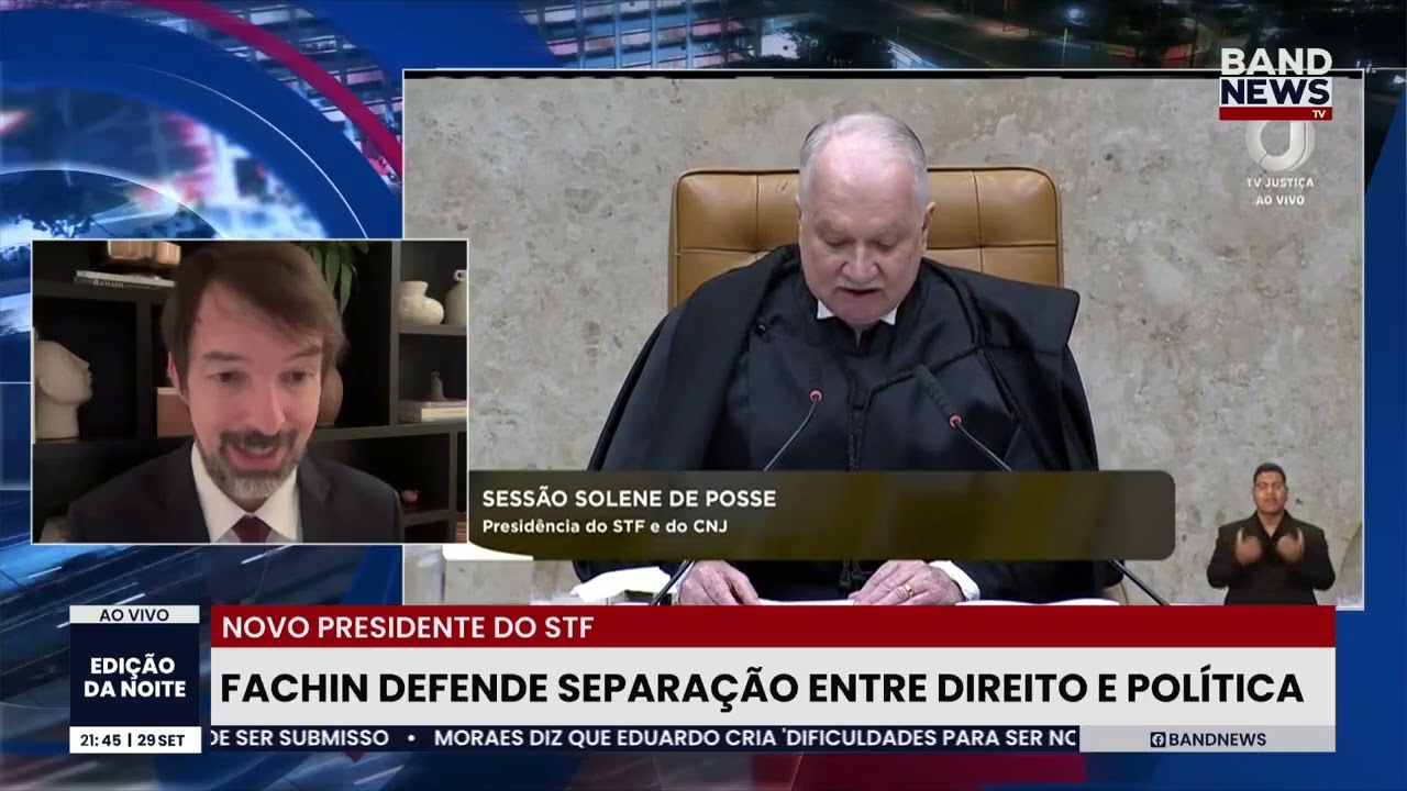 Fachin defende separação entre direito e política | BandNews TV