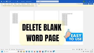 ✅ How to Delete a Blank Page in Word (Step-by-Step)