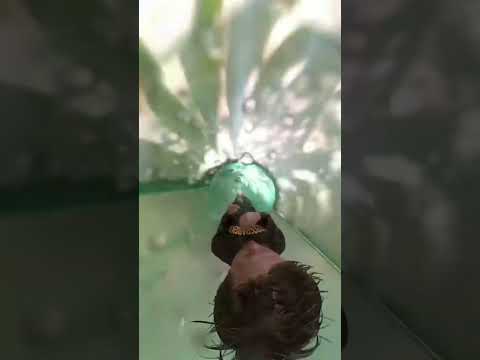 Guy Gets Stuck in Water Slide