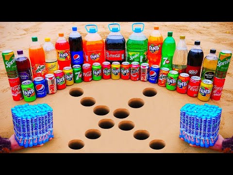 Water Slide Experiment! Top Sodas in Mentos!