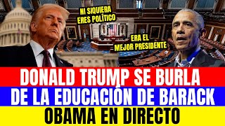 Trump ridiculiza los estudios de Obama en TV en vivo, pero su contraataque estremece a EE.UU.