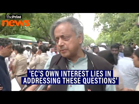 'As long as there are doubts about election fairness, that’ll harm EC's credibility': Shashi Tharoor