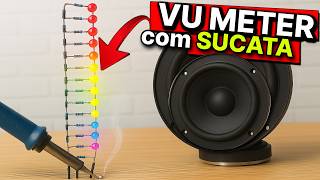 🎛️ Como Fazer um VU Meter Caseiro (Sem Transistores e Sem CI!) 🔧🔋
