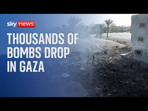 Israel-Hamas war: Thousands of bombs rain down on Gaza