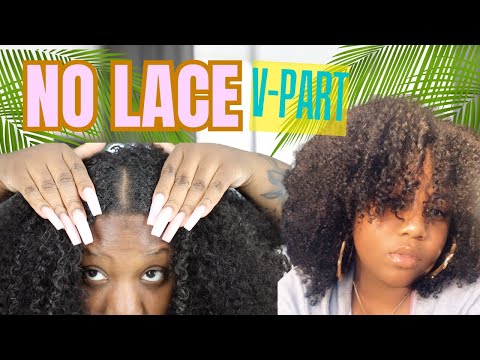 The BEST Curly VPart Wig for a FLAWLESS Look || NO LEAVE OUT ||  UNICE AMAZON