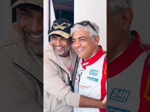 Maddy ❤️ AK Friendship Moment at Ajith Kumar Racing winning celebration Natpu Whatsapp status video