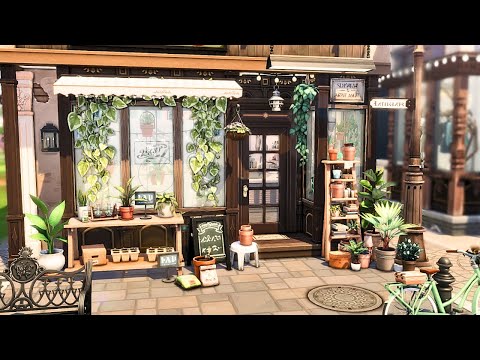 Tiny Plant Shop 🌱 | The Sims 4 - Speed Build (NO CC)