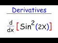 Derivatives of Trigonometric Functions