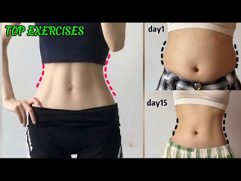 Top Exercise | Get Rid Fat | Tiny Waist | Lose Lower Belly Fat For Girls in Week