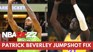 Patrick Beverley JUMPSHOT FIX! NBA 2K22