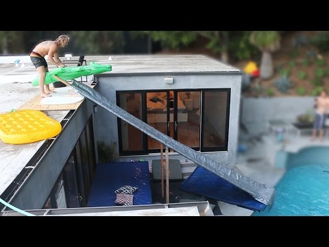 Duct Tape Slide OFF MY ROOF!