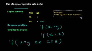 Use of Logical operator with if else