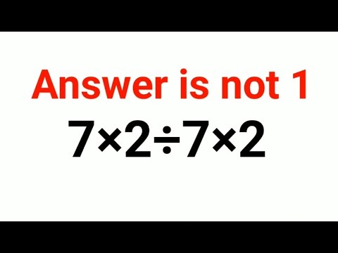 7×2÷7×2 The answer is not 1. Many got it wrong! A nice Math Test #math #percentages #ukraine